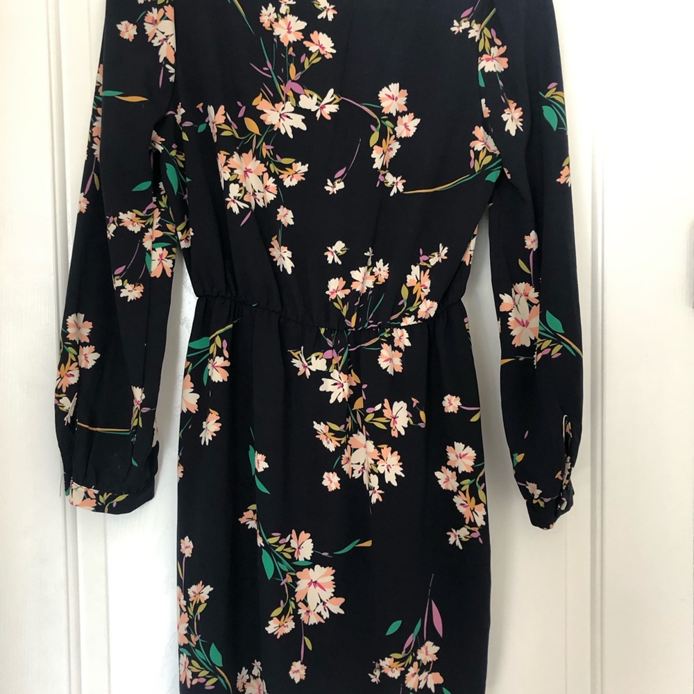 Dark Navy Floral Dress